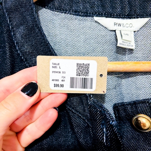 RW&CO. Dark blue denim blazer - Picture 10 of 11